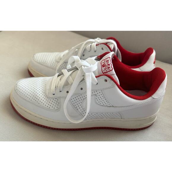 Nike Air Force 1 White/Red - 306353-118, Size 10 main image 8